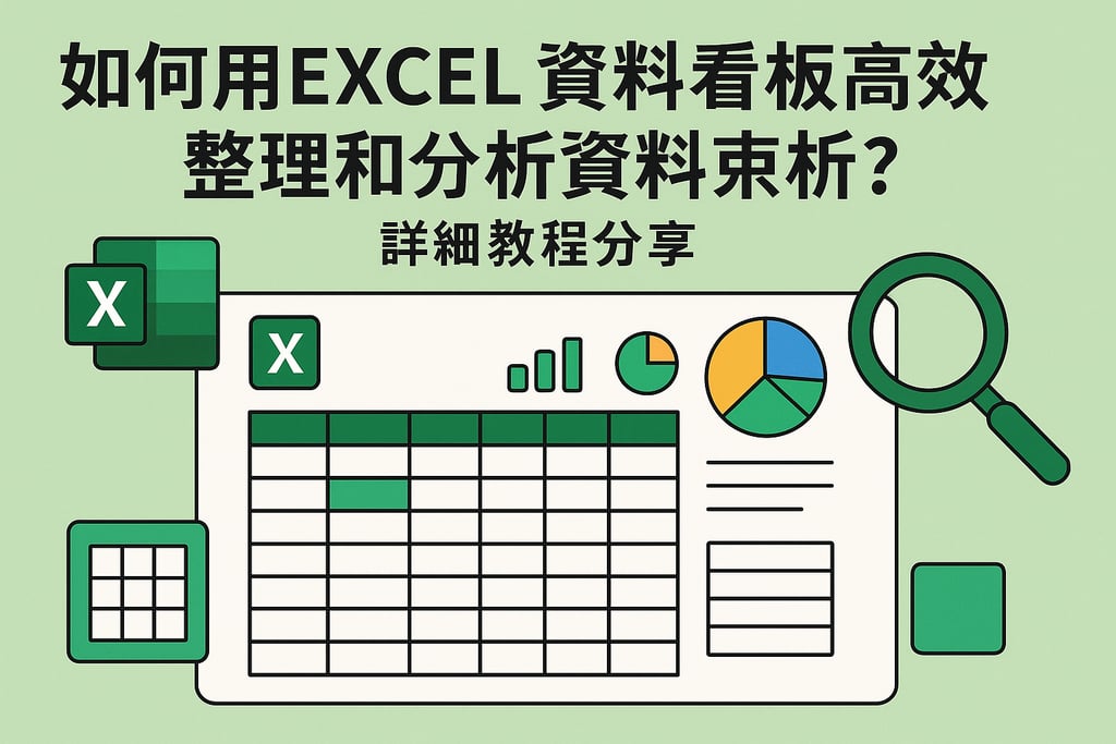如何用excel资料看板高效整理和分析数据？详细教程分享