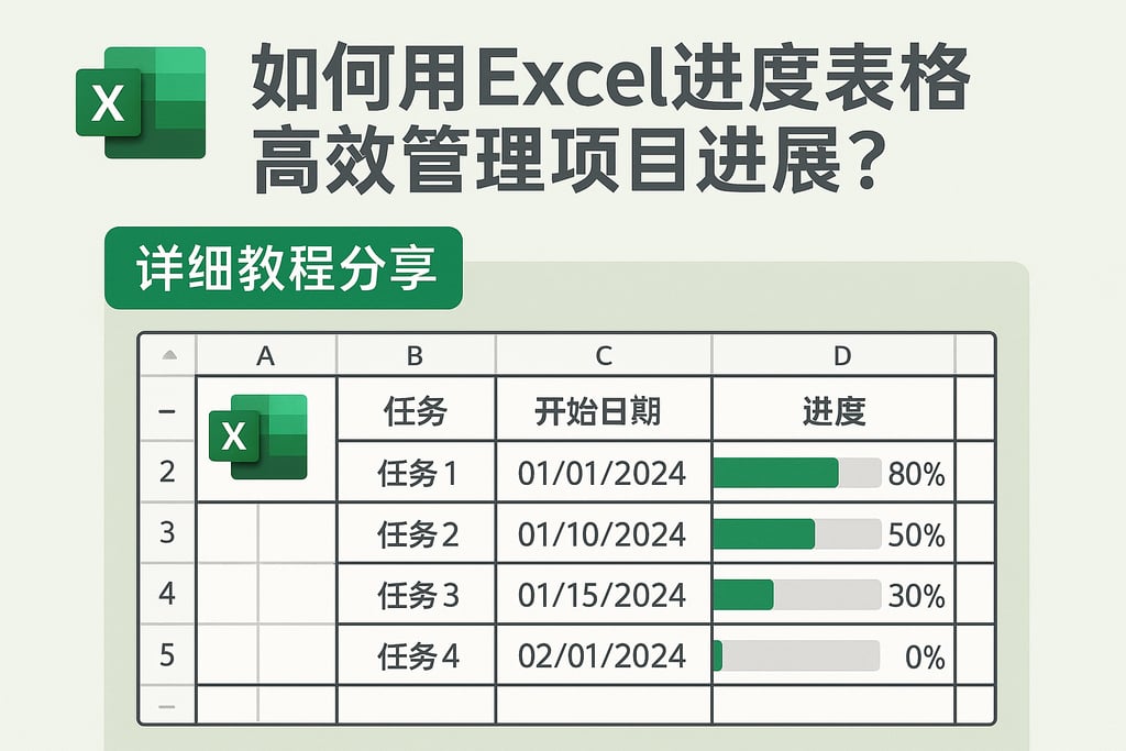 如何用excel进度表格高效管理项目进展？详细教程分享