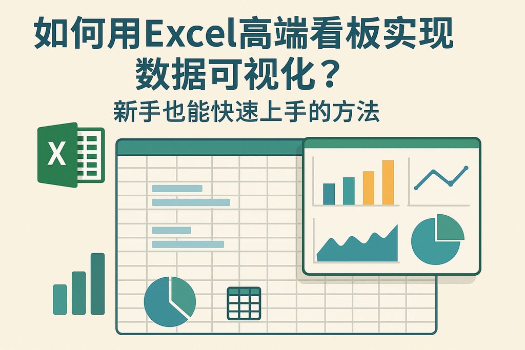 如何用excel高端看板实现数据可视化？新手也能快速上手的方法