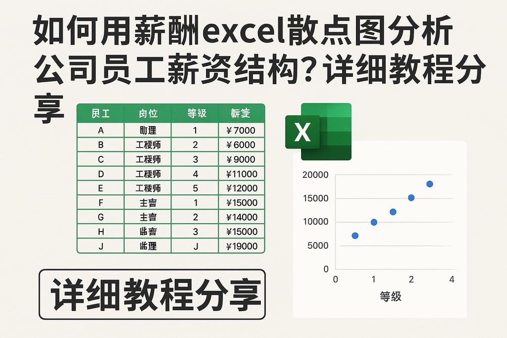 如何用薪酬excel散点图分析公司员工薪资结构？详细教程分享