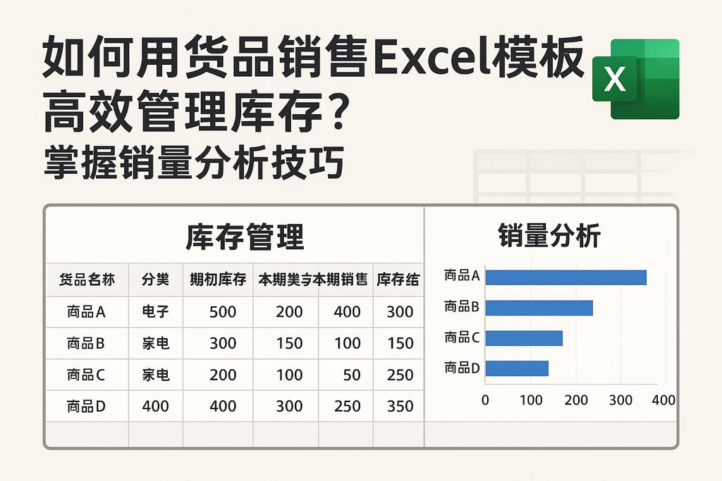 如何用货品销售Excel模板高效管理库存？掌握销量分析技巧