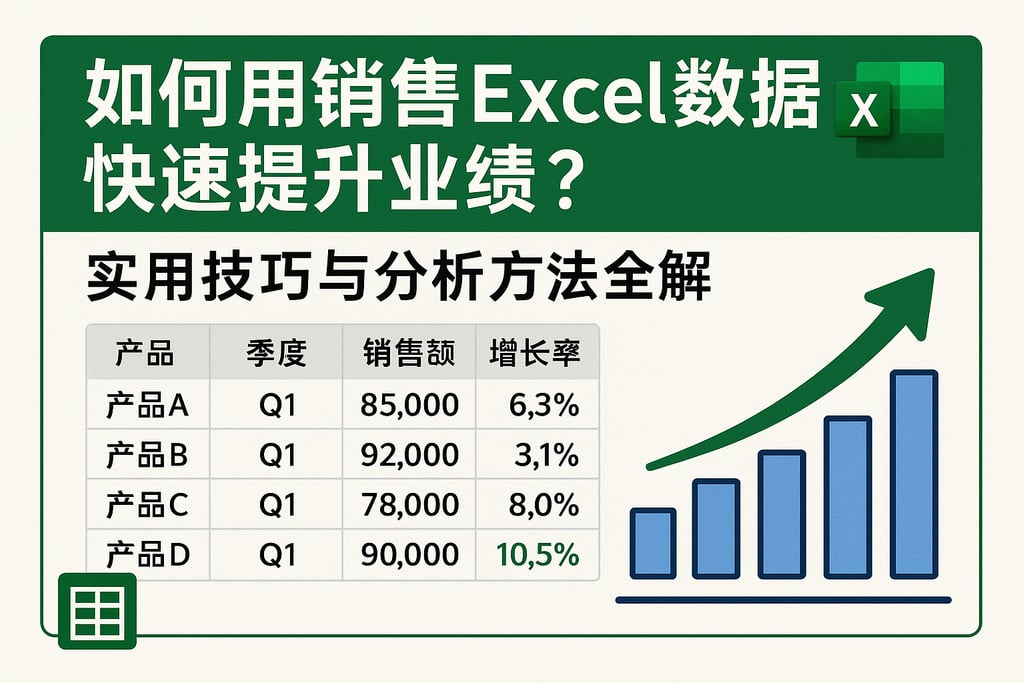 如何用销售Excel数据快速提升业绩？实用技巧与分析方法全解