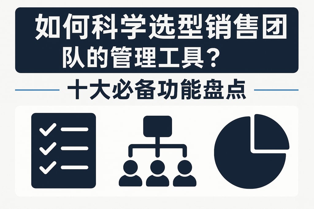 如何科学选型销售团队的管理工具？十大必备功能盘点