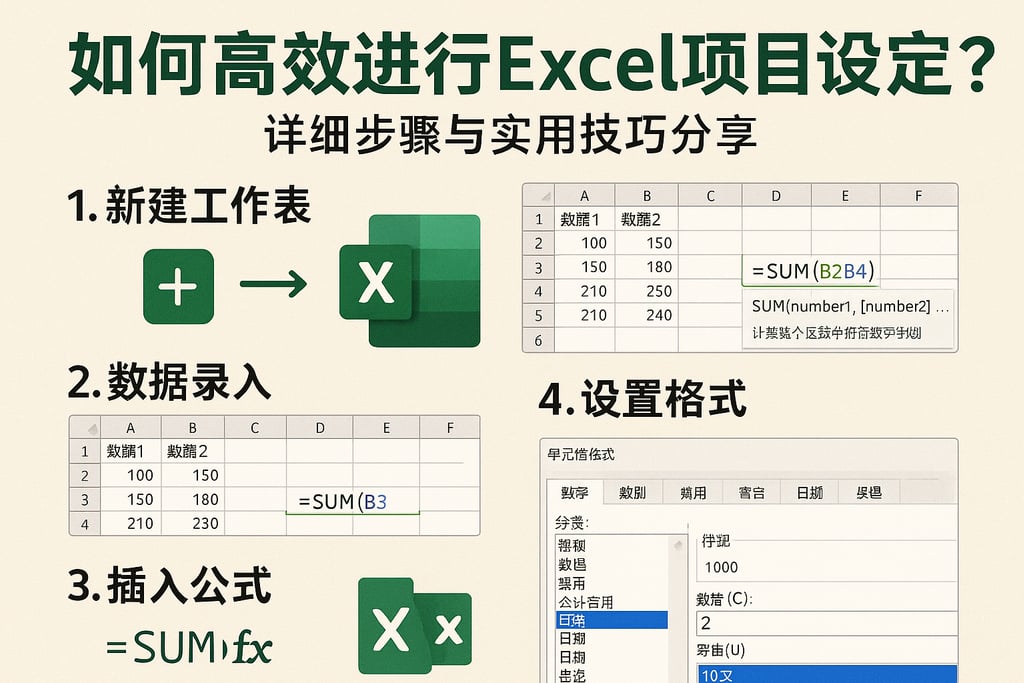 如何高效进行excel项目设定？详细步骤与实用技巧分享