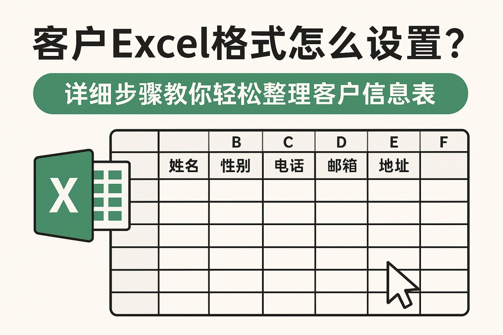 客户excel格式怎么设置？详细步骤教你轻松整理客户信息表