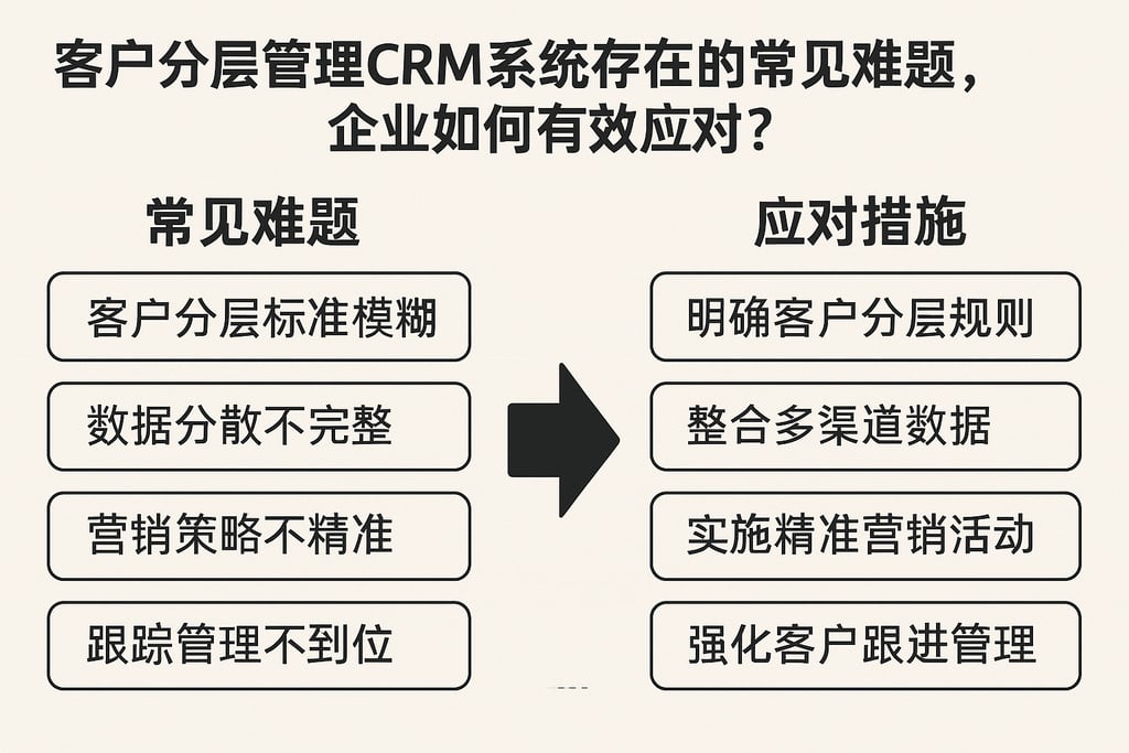 客户分层管理CRM系统存在的常见难题，企业如何有效应对？