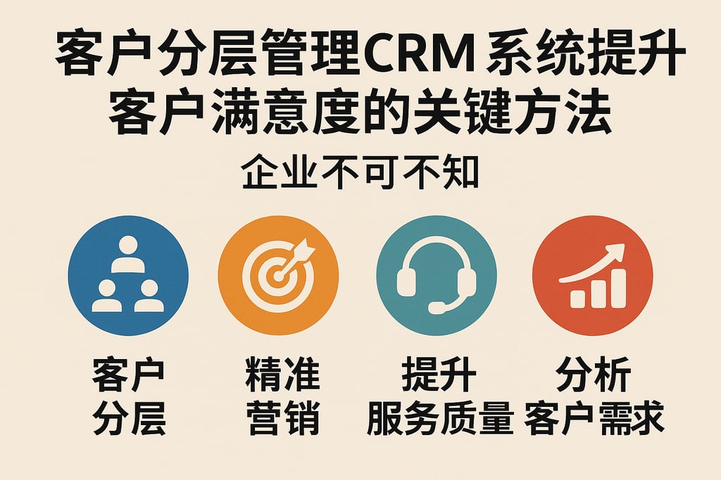 客户分层管理CRM系统提升客户满意度的关键方法，企业不可不知