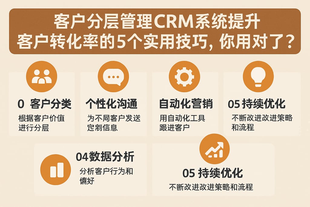 客户分层管理CRM系统提升客户转化率的5个实用技巧，你用对了吗？