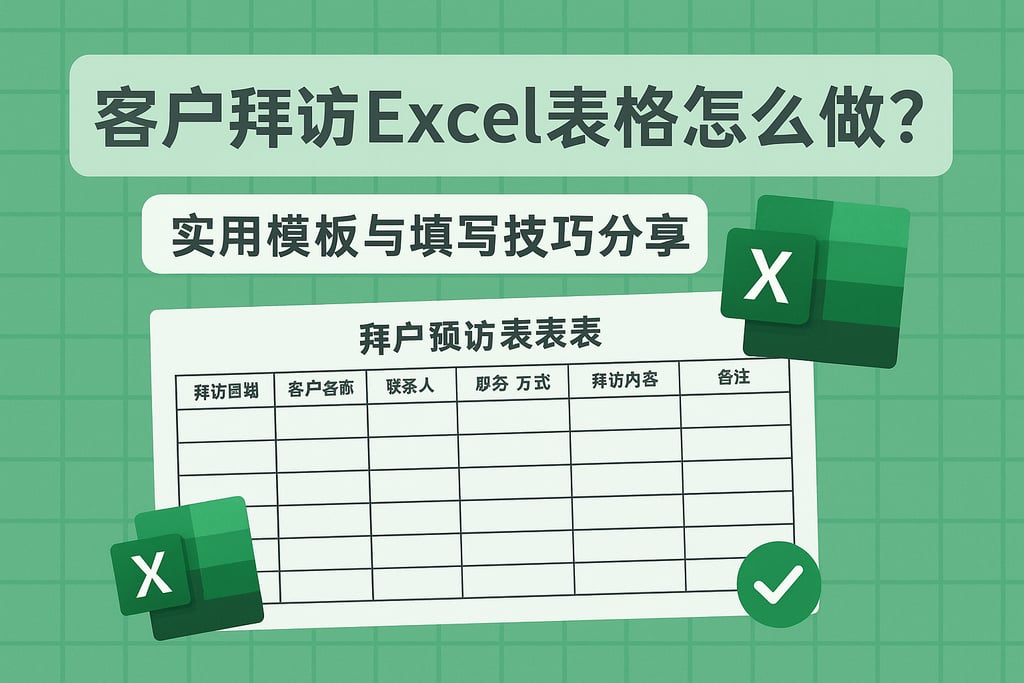客户拜访excel表格怎么做？实用模板与填写技巧分享