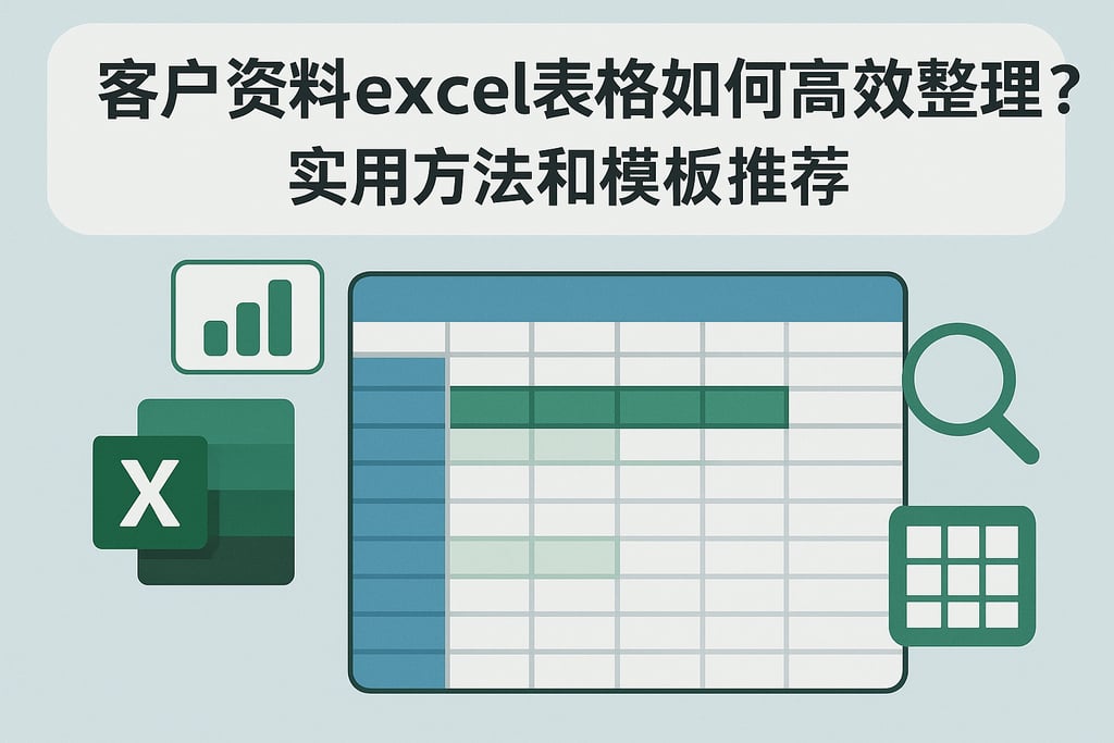 客户资料excel表格如何高效整理？实用方法和模板推荐