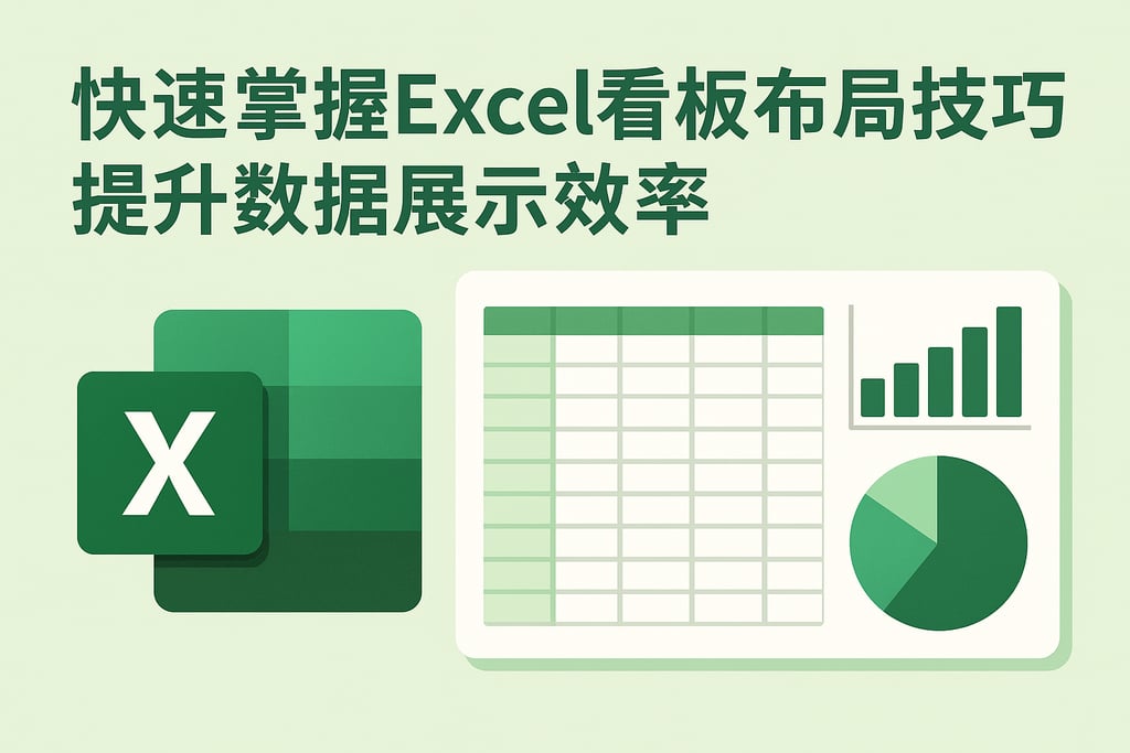 快速掌握excel看板布局技巧，提升数据展示效率