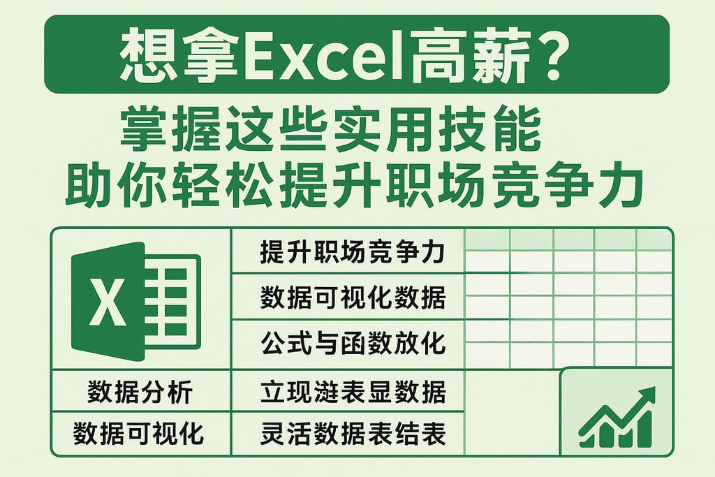想拿excel高薪？掌握这些实用技能助你轻松提升职场竞争力