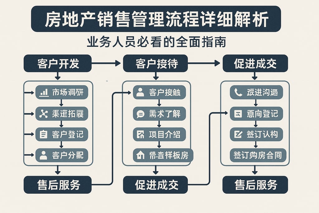 房地产销售管理流程详细解析，业务人员必看的全面指南