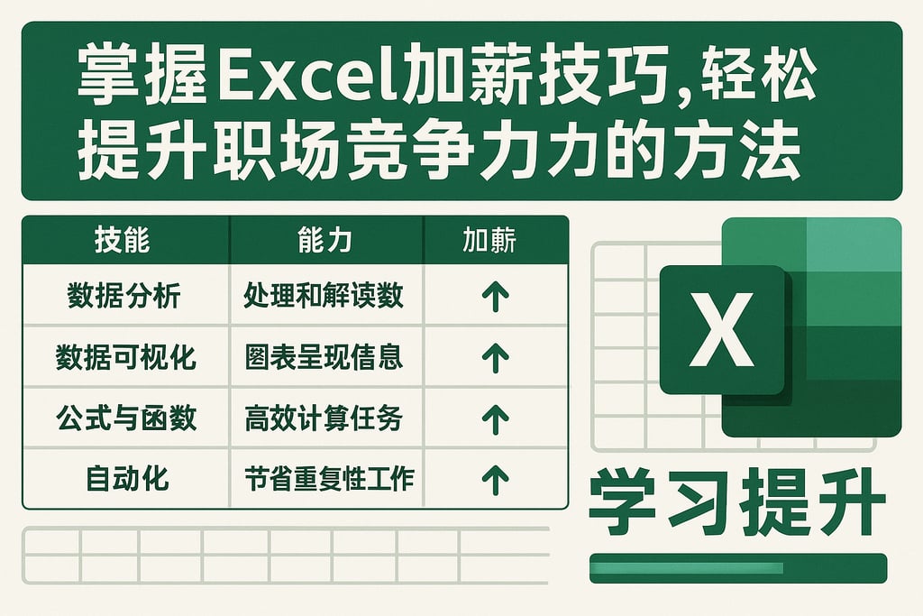 掌握Excel如何加薪技巧，轻松提升职场竞争力的方法