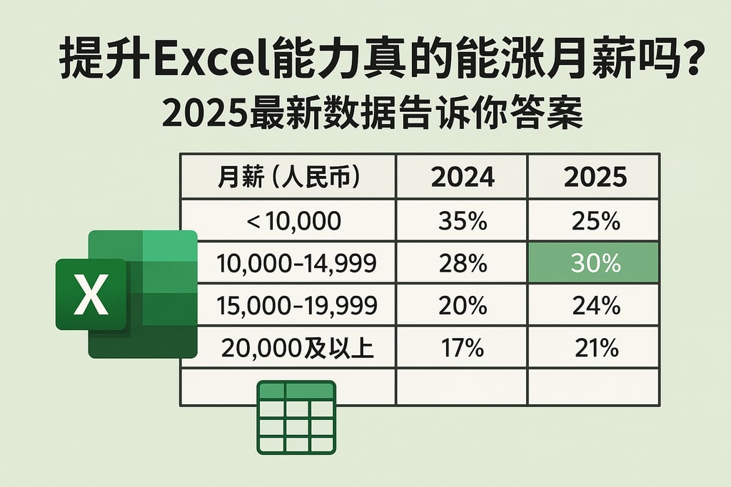 提升Excel能力真的能涨月薪吗？2025最新数据告诉你答案