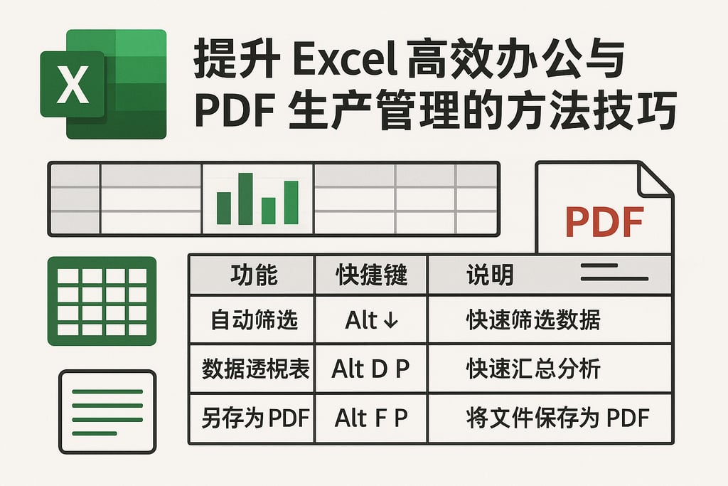 提升Excel高效办公与PDF生产管理的方法与技巧分享
