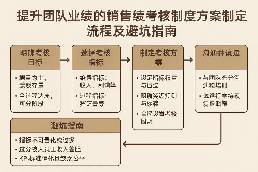 提升团队业绩的销售绩效考核制度方案制定流程及避坑指南