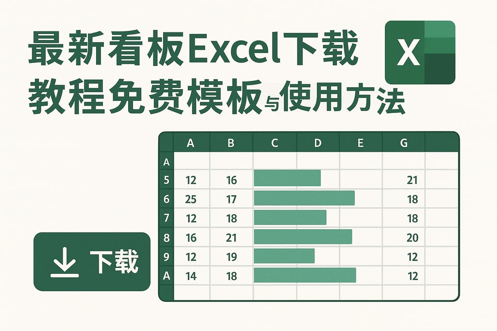 最新看板Excel下载教程，免费模板与使用方法详解