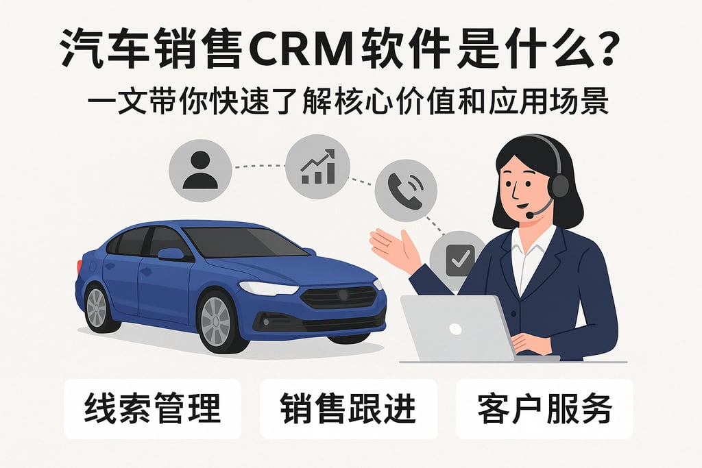 汽车销售CRM软件是什么？一文带你快速了解核心价值和应用场景