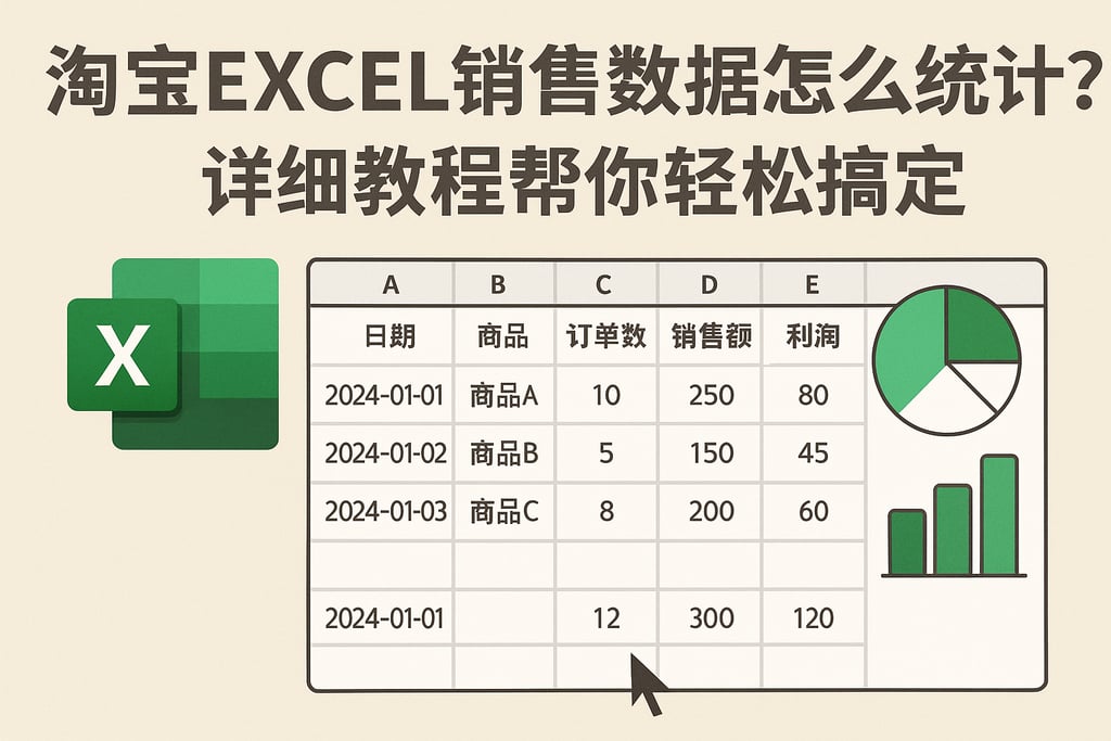淘宝excel销售数据怎么统计？详细教程帮你轻松搞定