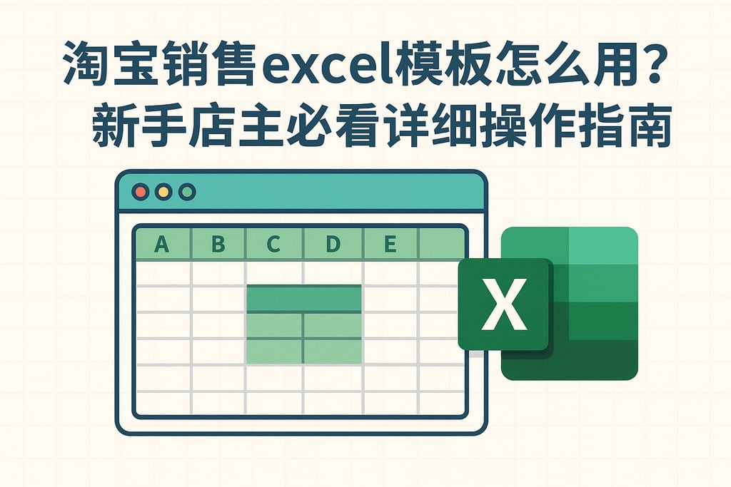 淘宝销售excel模板怎么用？新手店主必看详细操作指南