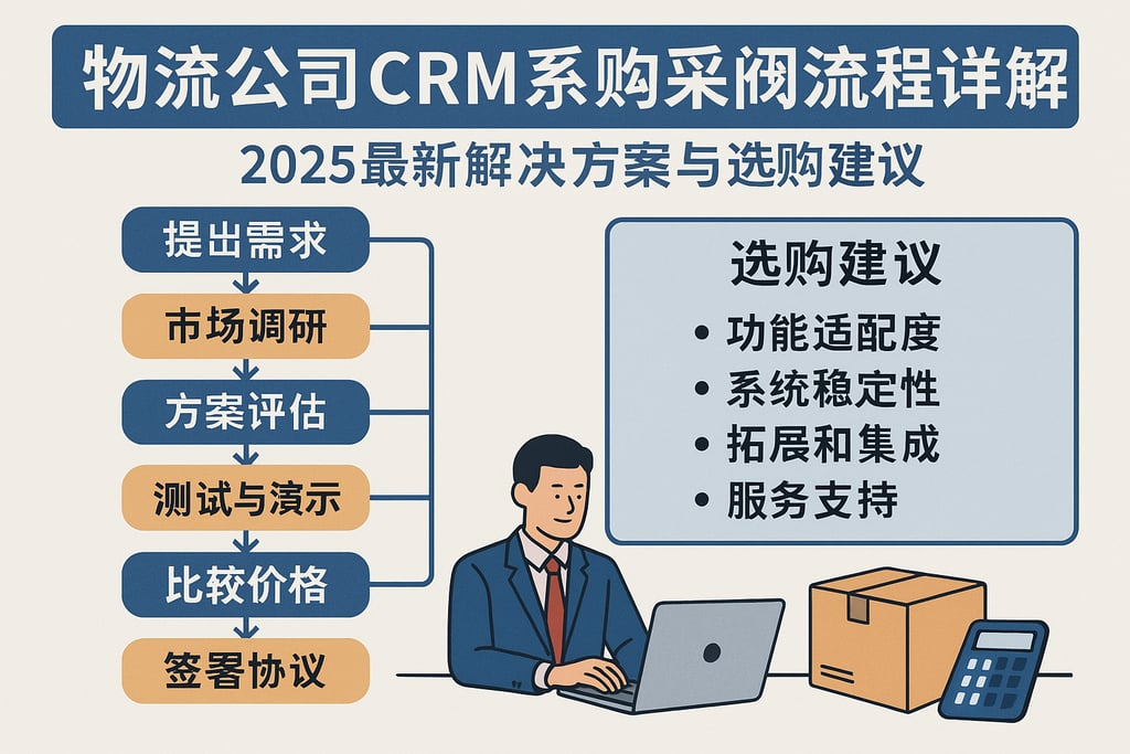 物流公司CRM系统采购流程详解：2025最新解决方案与选购建议