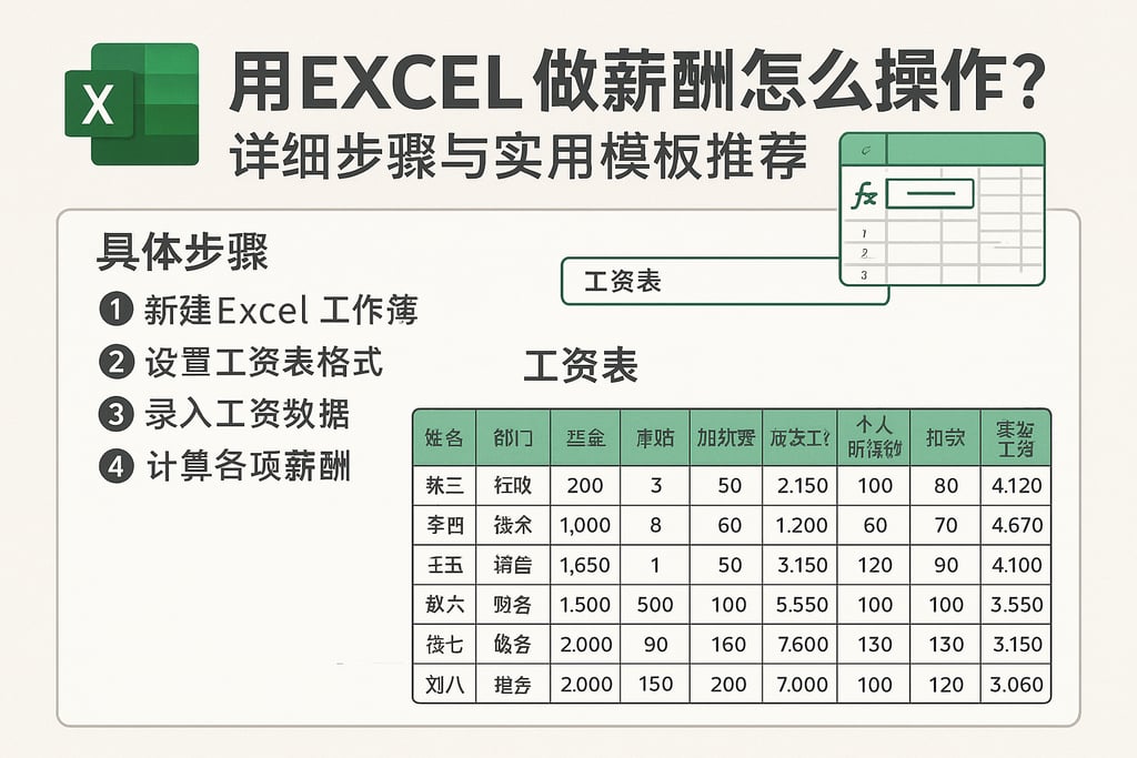 用excel做薪酬怎么操作？详细步骤与实用模板推荐