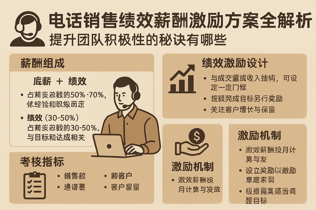 电话销售绩效薪酬激励方案全解析，提升团队积极性的秘诀有哪些