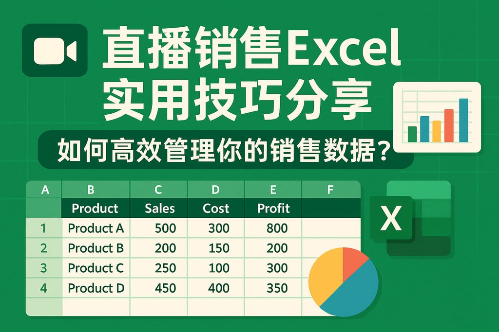 直播销售Excel实用技巧分享，如何高效管理你的销售数据？