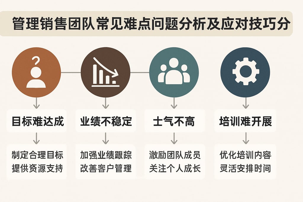 管理销售团队常见难点问题分析及应对实用技巧分享