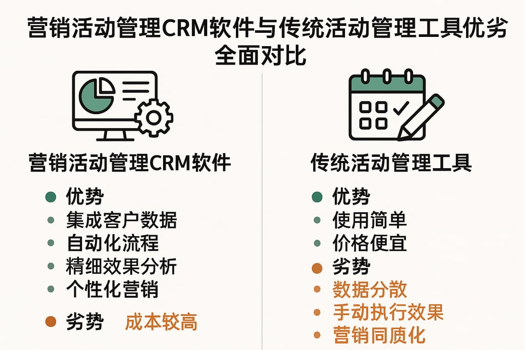 营销活动管理CRM软件与传统活动管理工具优劣全面对比