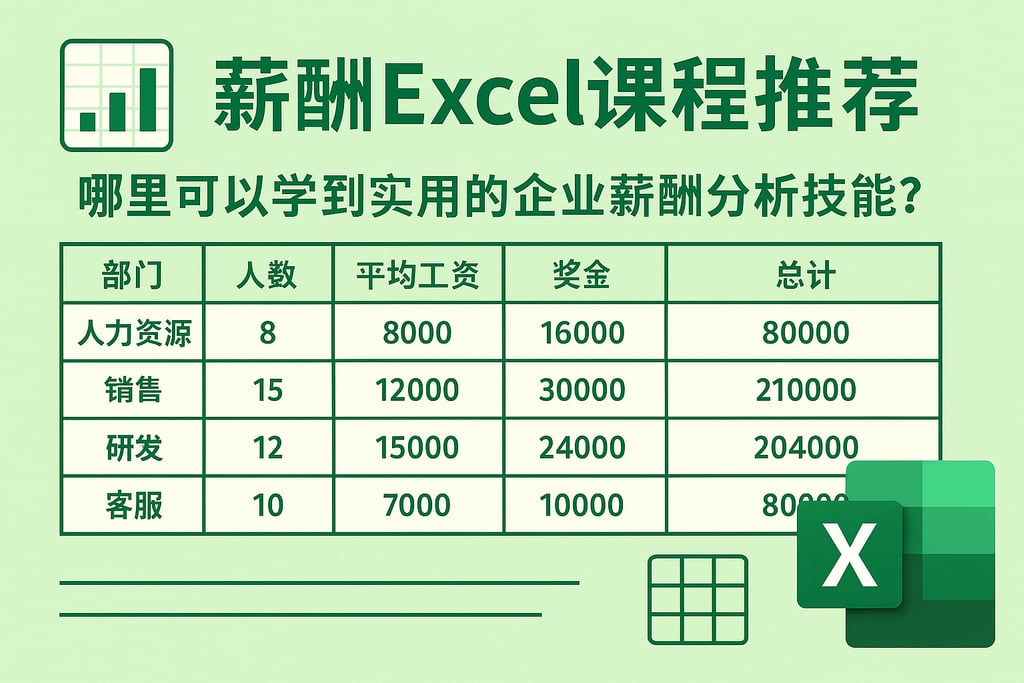 薪酬excel课程推荐：哪里可以学到实用的企业薪酬分析技能？