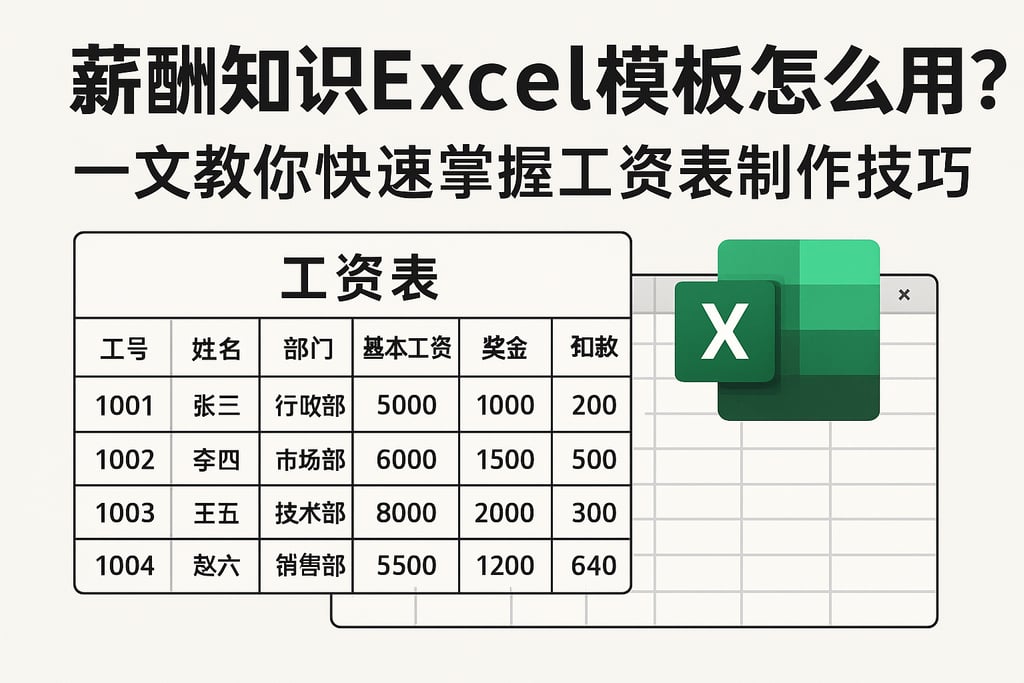 薪酬知识excel模板怎么用？一文教你快速掌握工资表制作技巧