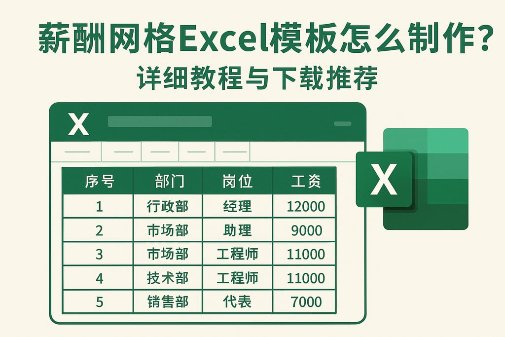 薪酬网格excel模板怎么制作？详细教程与下载推荐