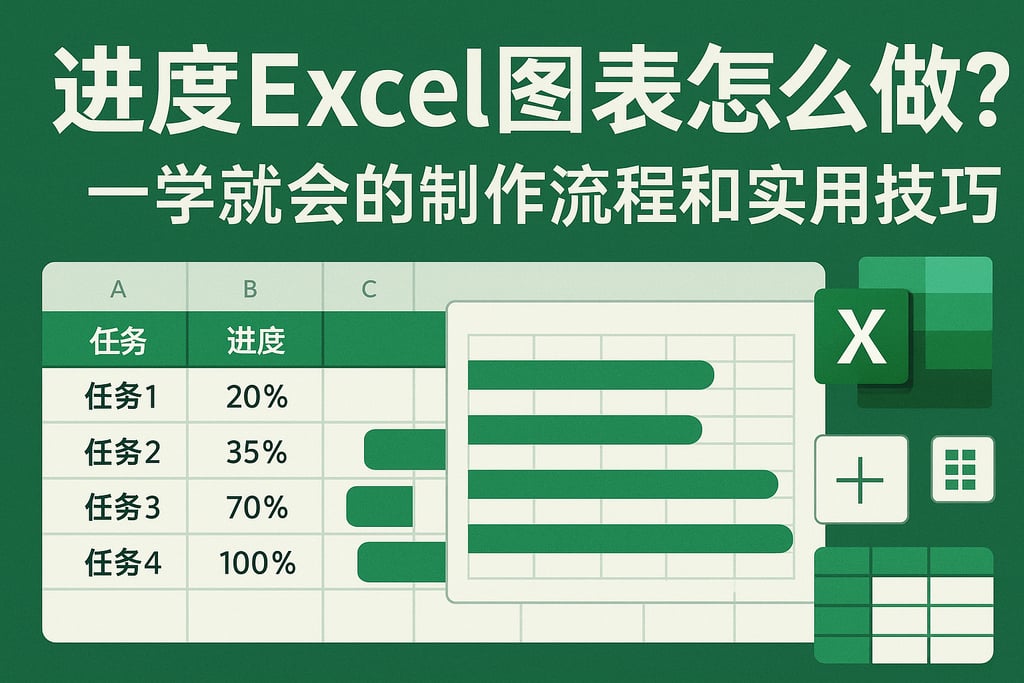 进度excel图表怎么做？一学就会的制作流程和实用技巧