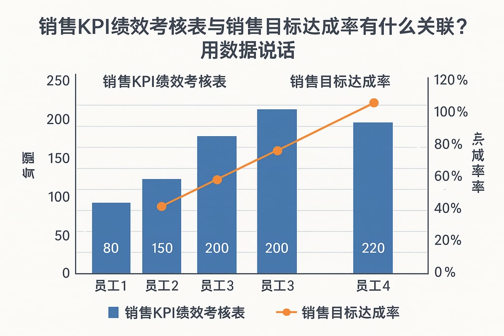 销售KPI绩效考核表与销售目标达成率有什么关联？用数据说话