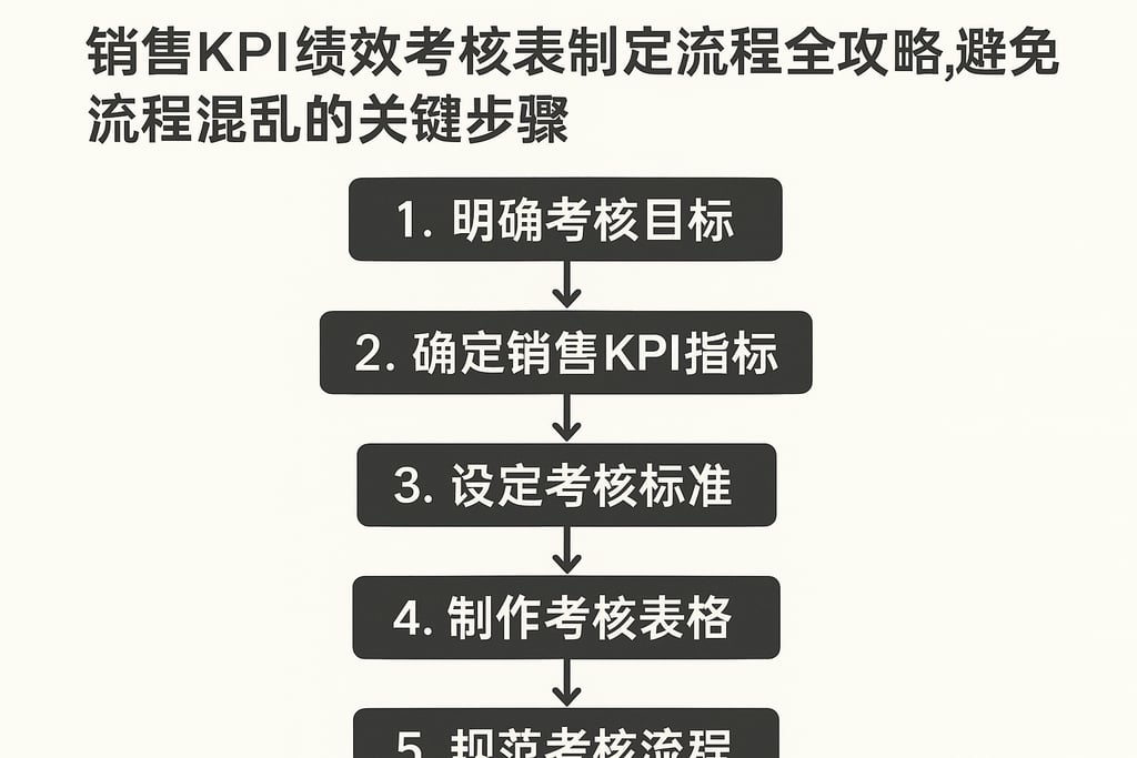销售KPI绩效考核表制定流程全攻略，避免流程混乱的关键步骤