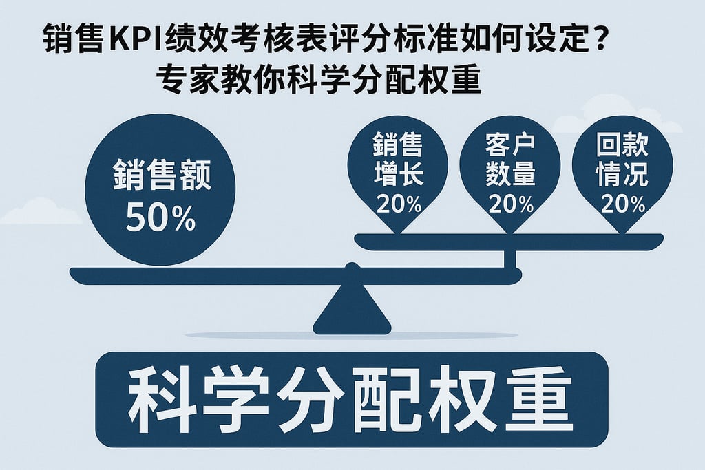 销售KPI绩效考核表评分标准如何设定？专家教你科学分配权重