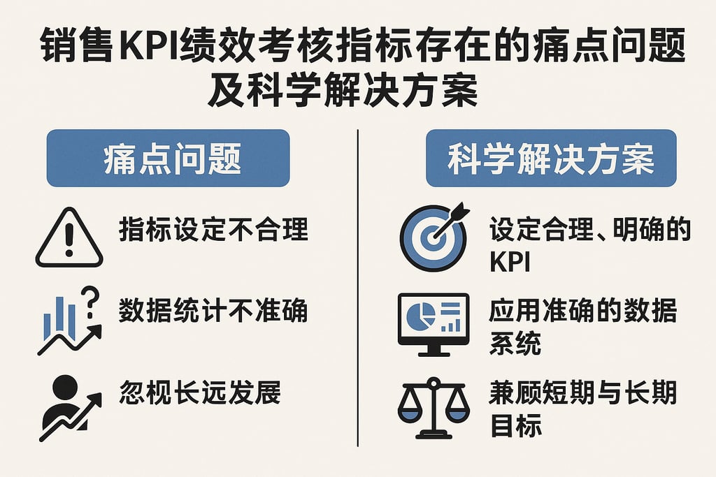 销售kpi绩效考核指标存在的痛点问题及科学解决方案