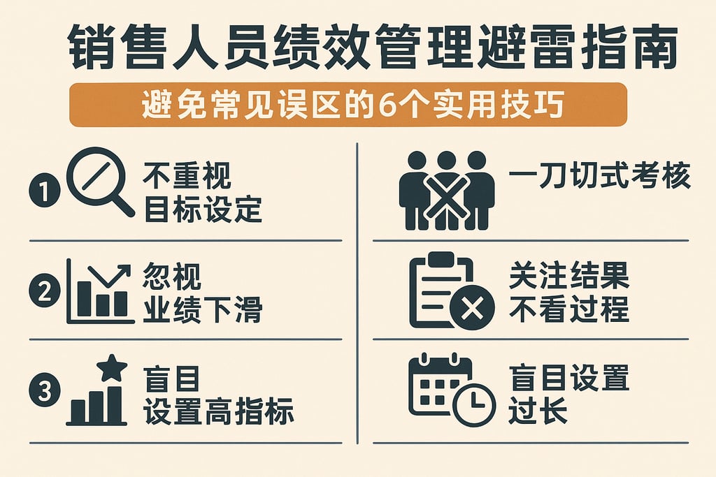 销售人员绩效管理避雷指南：避免常见误区的6个实用技巧