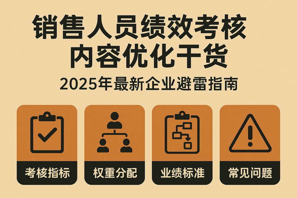 销售人员绩效考核内容优化干货，2025年最新企业避雷指南
