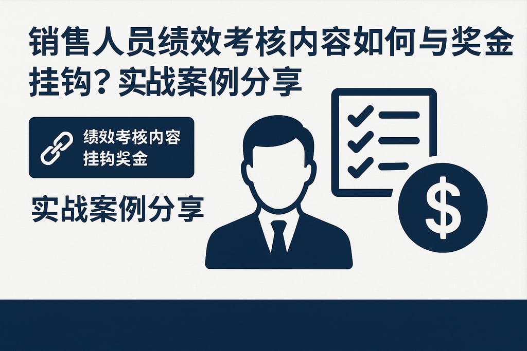 销售人员绩效考核内容如何与奖金挂钩？实战案例分享