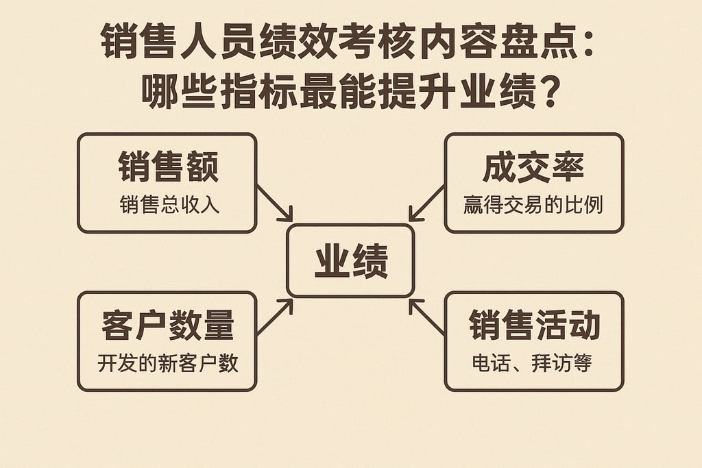 销售人员绩效考核内容盘点：哪些指标最能提升业绩？