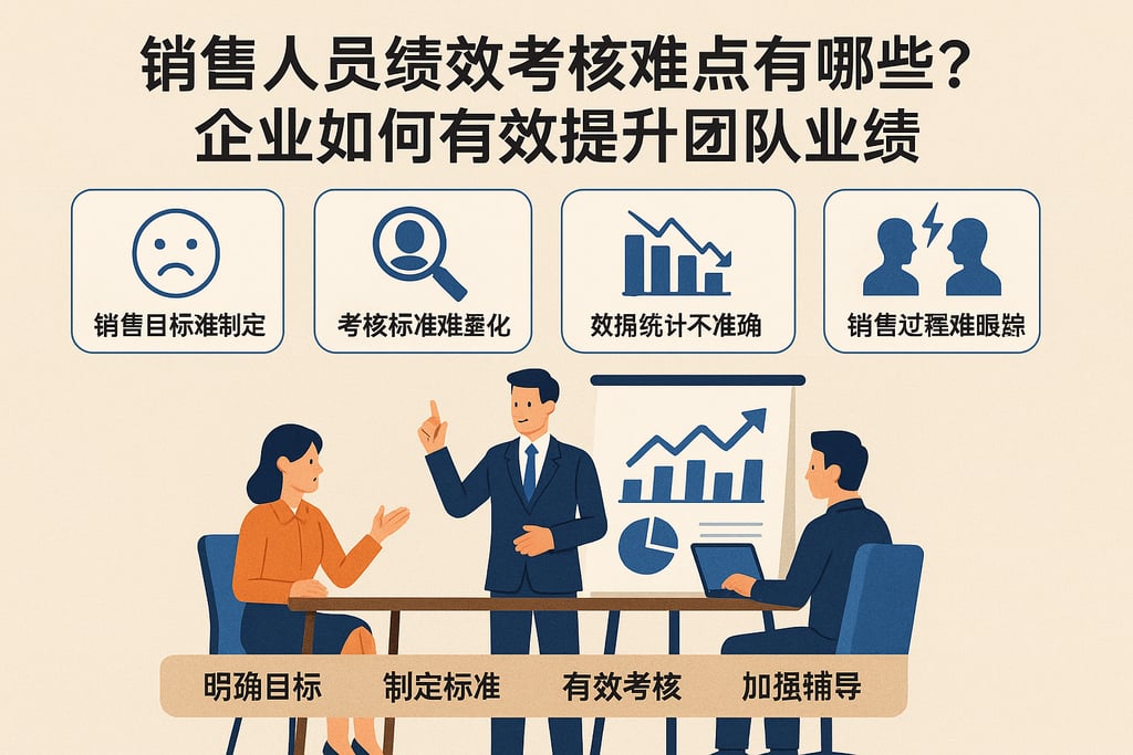 销售人员绩效考核难点有哪些？企业如何有效提升团队业绩