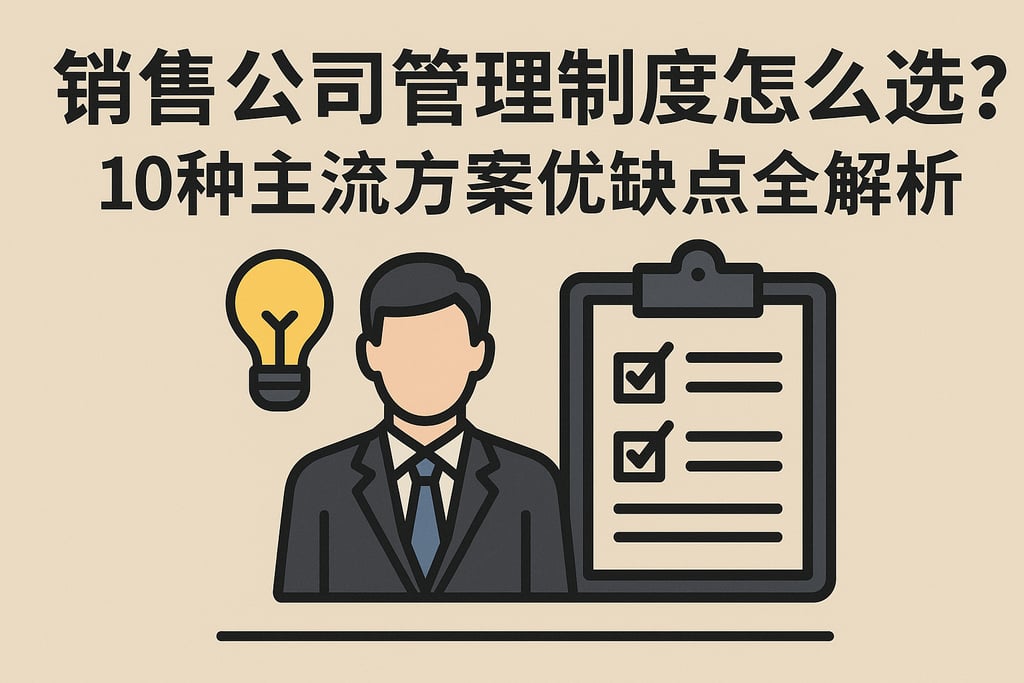 销售公司管理制度怎么选？10种主流方案优缺点全解析