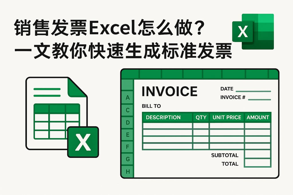 销售发票Excel怎么做？一文教你快速生成标准发票模板