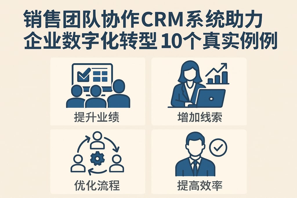 销售团队协作CRM系统助力企业数字化转型，10个真实案例分享