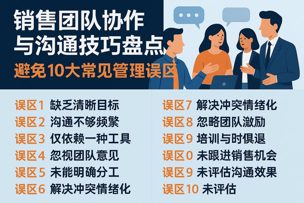 销售团队协作与沟通技巧盘点，避免10大常见管理误区