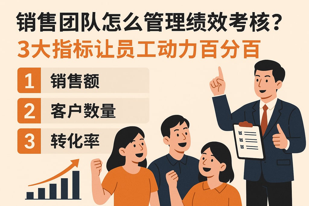 销售团队怎么管理绩效考核？3大指标让员工动力百分百