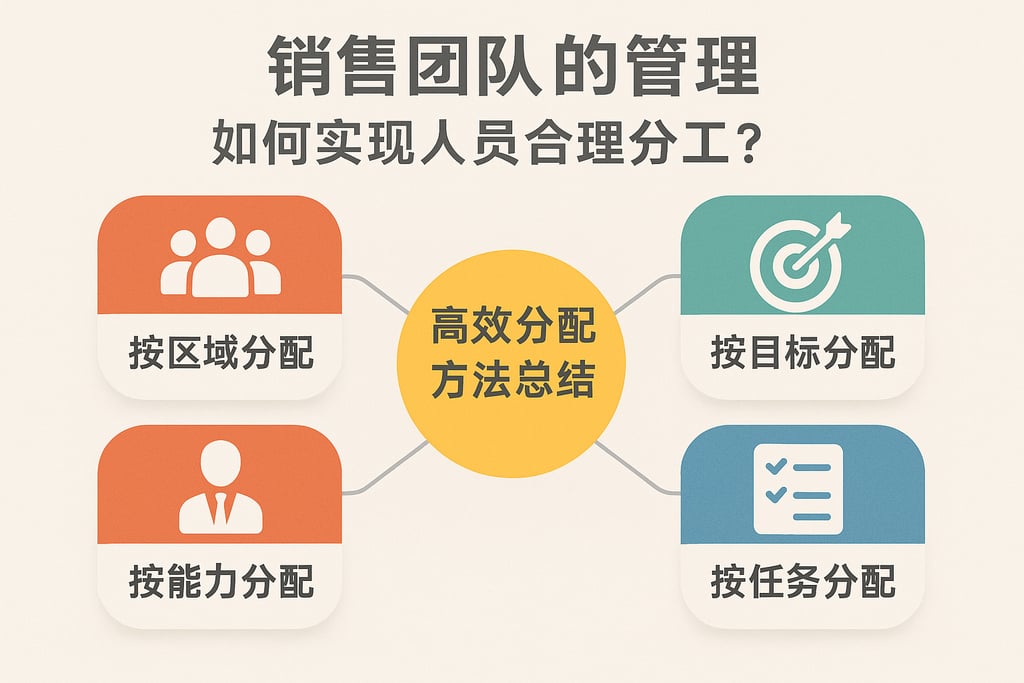 销售团队的管理如何实现人员合理分工？高效分配方法总结
